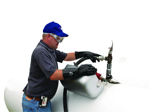 Propane Specialist Filling Tank